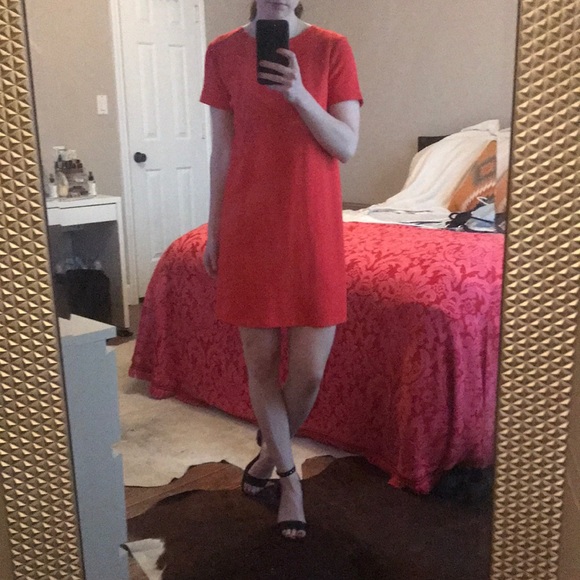red shift dress zara